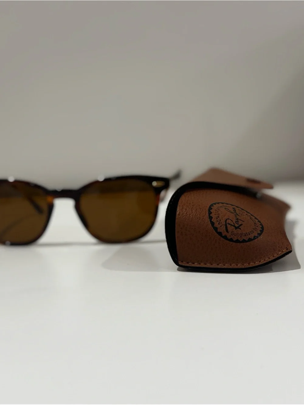Ray-Ban Brown Tortoiseshell Rounded Sunglasses